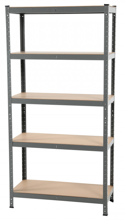 Hyllställ 5 hyllplan i trä T17