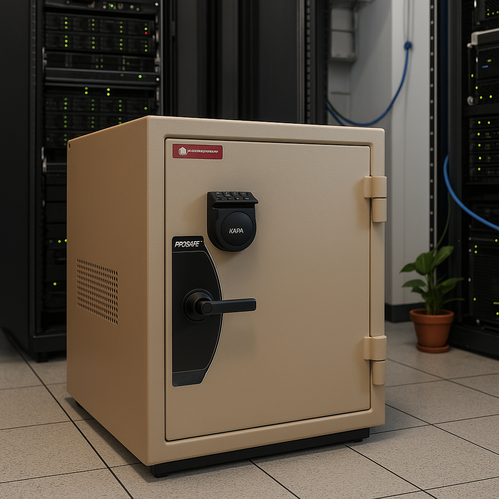 Serverskåp med Kodlås och fläktar SERVER84DE-BEG