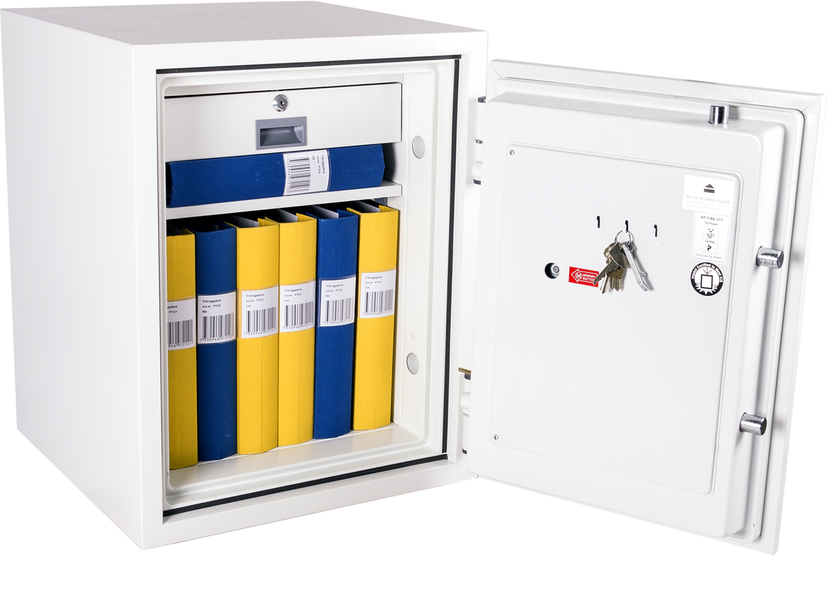 Kassaskåp med dubbelt brandskydd (90P/60 min datamedia) DMS441E