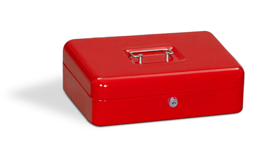 Medicinskrin med lås i färgen röd - modell 4R Medic