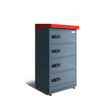 Vägghängt laddskåp för cykelbatterier CBSC4