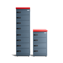 Vägghängt laddskåp för cykelbatterier CBSC4