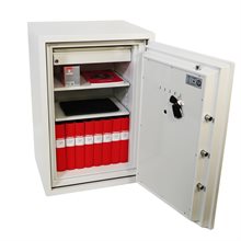 Kassaskåp med dubbelt brandskydd i toppklass (120P/60 min datamedia) DMS100E