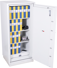 Kassaskåp med dubbelt brandskydd i toppklass (120P/60 min datamedia) DMS1902E