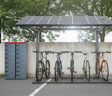 Vägghängt laddskåp för cykelbatterier CBSC4
