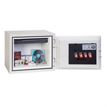 Kassaskåp med två brandskydd DMS71E