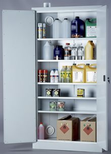 Förvaringsskåp för kemikalier och aerosoler
